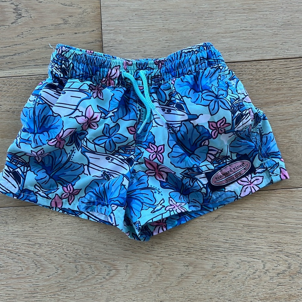 Vineyard Vines Infant Boys Swim Trunks Size 6-12 mos Blue